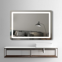 Oglinda Fluminia, Cosimo, dreptunghiulara, cu LED si dezaburire, 100 cm